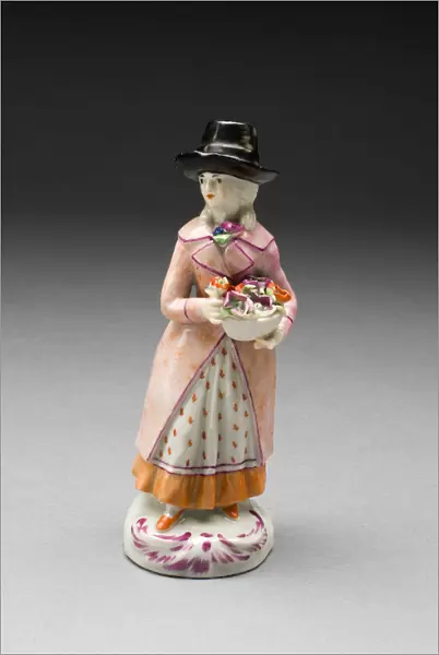 Figure of a Girl, Limbach-Oberfrohna, c. 1790. Creator: Limbach Porcelain Factory