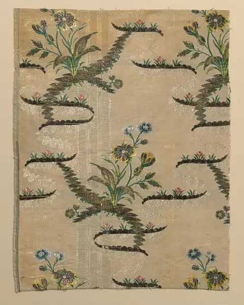 Fragment (Dress Fabric), England, 1750  /  55. Creator: Unknown