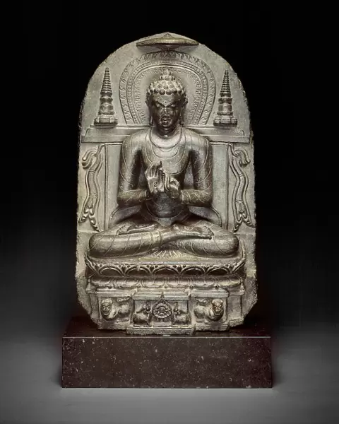 Buddha Giving the First Sermon (Dharmachakrapravartanamudra), late 10th  /  early 11th cent