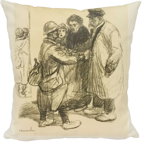 One Doesn t Get Used to It, 1915. Creator: Theophile Alexandre Steinlen