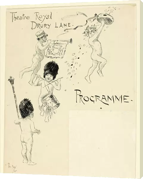 Theatre Toyal Drury Lane Programme, 1900. Creator: Philip William May