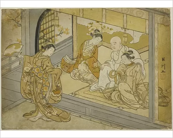 Hotoke Gozen Dancing before Taira no Kiyomori, 1765. Creator: Suzuki Harunobu