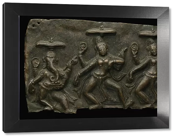 Fragment of Mother Goddesses (Matrika) Panel with Ganesha, 10th  /  11th century