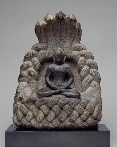 Buddha Sheltered by the Serpent King Muchalinda, 11th  /  12th century. Creator: Unknown