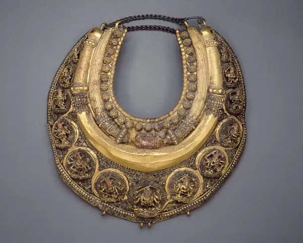 Necklace Inscribed with the Name of King Pratapamalladeva, About 1650. Creator: Unknown