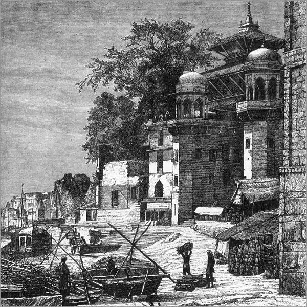 Nepaulese Pagoda at Benares, c1891. Creator: James Grant