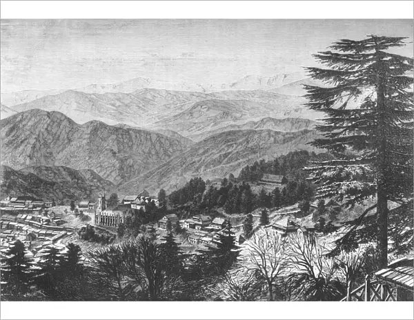 View of Simla, Western Himalayas, c1891. Creator: James Grant