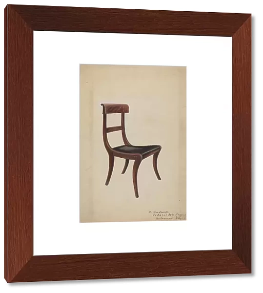 Side Chair, 1935  /  1942. Creator: Mattie P. Goodman