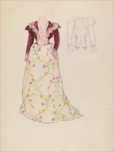 Dress, c. 1936. Creator: Jean Gordon