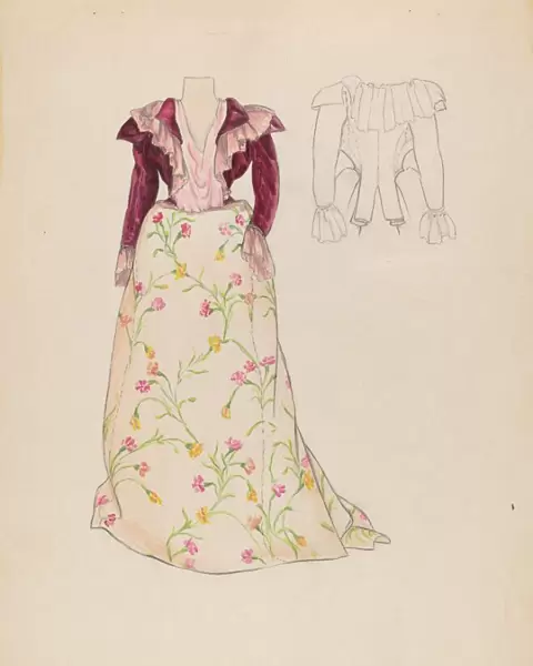 Dress, c. 1936. Creator: Jean Gordon