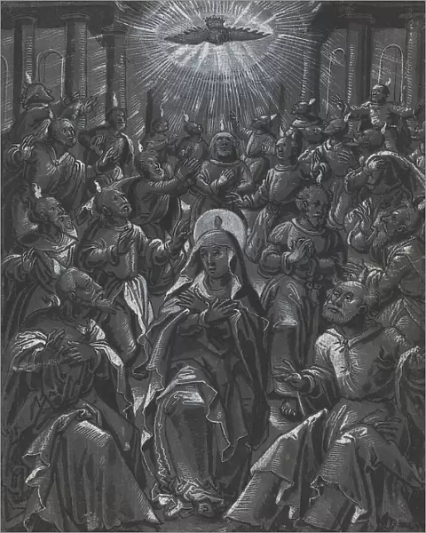 Pentecost [recto], c. 1600. Creator: Unknown