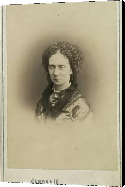 Marie Alexandrovna, wife of Alexander II, Emperor of Russia, head-and-... between 1870 and 86. Creator: Unknown