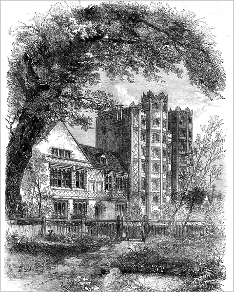 Layer Marney Tower, Essex, visited by the Essex Archaeological Society... 1862. Creator: Unknown