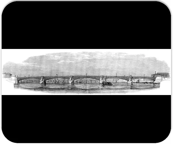 Intended new bridge over the Thames at Blackfriars, 1862. Creator: Unknown