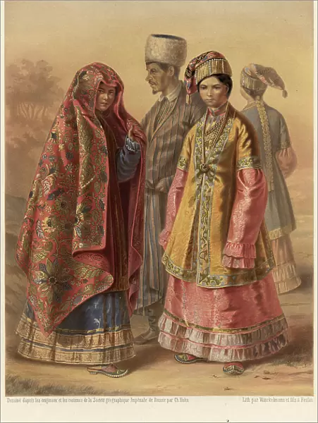Kazan Tatars, 1862. Creator: Karlis Huns