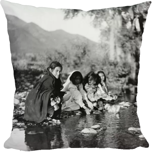 Taos children, c1905. Creator: Edward Sheriff Curtis