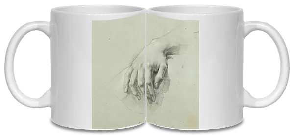 Hand study for 'Arindal and Daura', around 1820 / 1855. Creator: Johann Peter Krafft. Hand study for 'Arindal and Daura', around 1820 / 1855. Creator: Johann Peter Krafft