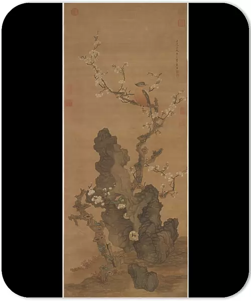 Plum Blossoms and Wild Bird, 17th century. Creator: Chen Hongshou (1599-1652)