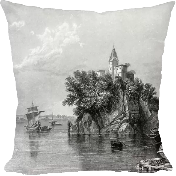 Janghera, or the Fakeers Rock, on the Ganges, 1845. Creator: Unknown
