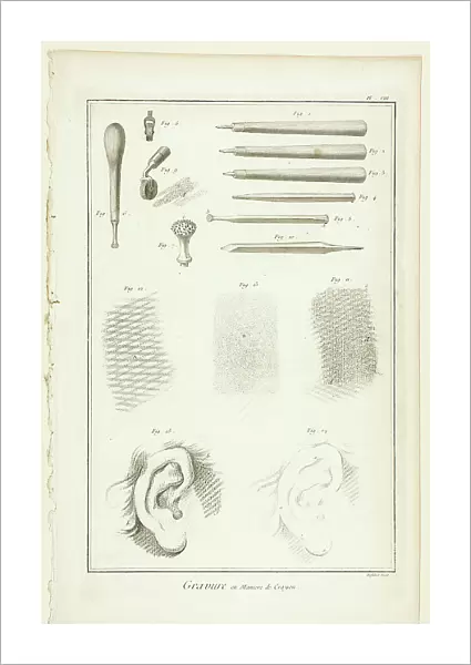 Crayon-Manner Engraving, from Encyclopédie, 1762 / 77. Creator: A. J. Defehrt