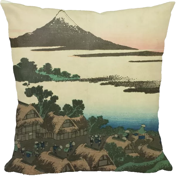 Dawn at Isawa in Kai Province (Koshu Isawa no akatsuki), from the series 'Thirty-six... c. 1830 / 33. Creator: Hokusai. Dawn at Isawa in Kai Province (Koshu Isawa no akatsuki), from the series 'Thirty-six... c. 1830 / 33. Creator: Hokusai