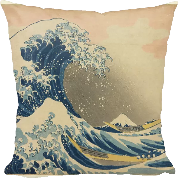 Under the Wave off Kanagawa (Kanagawa oki nami ura), also known as The Great Wave, from... 1830 / 33. Creator: Hokusai