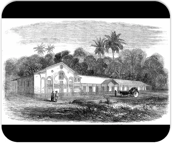 Journey to Gold-Washings in Venezuela - Monastery and Church of Guacipati, 1850. Creator: Unknown