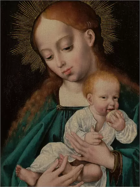 Madonna and Child Eating an Apple, 1525-1530. Creator: Cleve, Joos van (ca. 1485-1540)