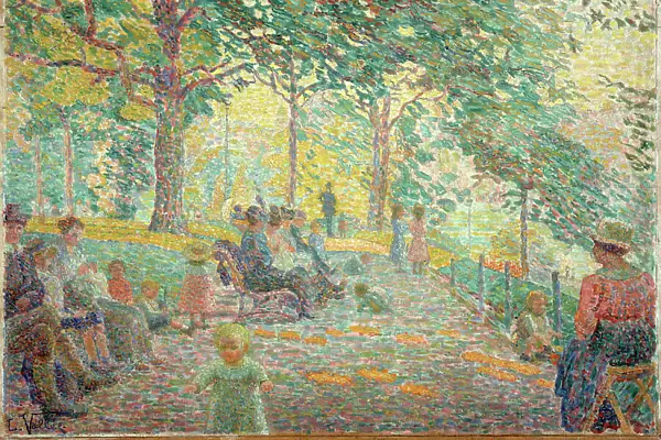 Afternoon at Parc Montsouris, c1919. Creator: Ludovic Vallee