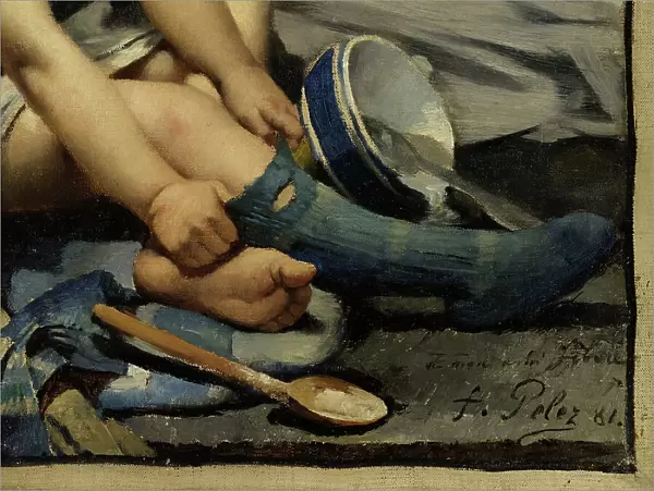Un enfant dans la mansarde, 1881. Creator: Fernand Pelez