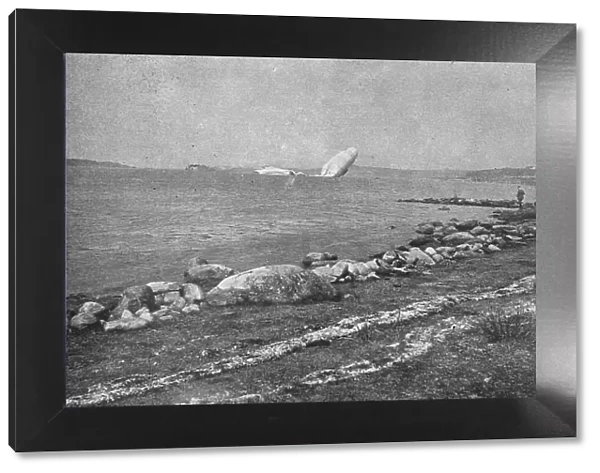 Trois Zeppelins detruits en trois jours. Le 'L20' dans un fjord de Norvege; L'epave du... 1916. Creator: Unknown. Trois Zeppelins detruits en trois jours. Le 'L20' dans un fjord de Norvege; L'epave du... 1916. Creator: Unknown