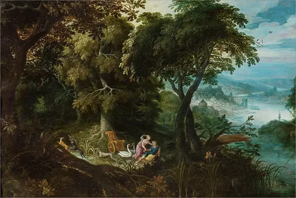 Landscape with Venus and Adonis, First third of 17th cen.. Creator: Brill, Paul (1554-1626)