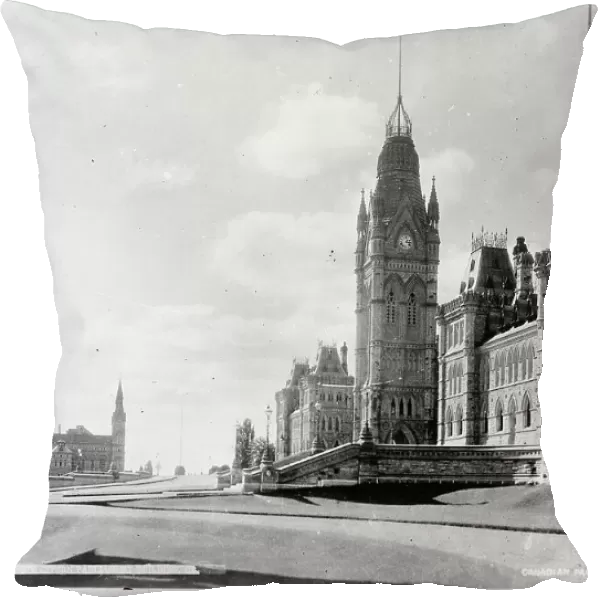 Dominion Of Canada, Parliament Buildings, 1914. Creator: Harris & Ewing. Dominion Of Canada, Parliament Buildings, 1914. Creator: Harris & Ewing