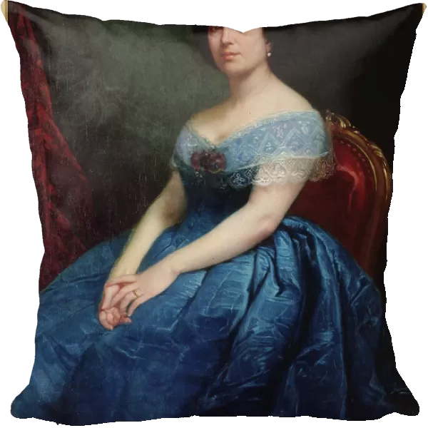 Portrait of Ernesta Grisi (1819-1895), singer, 1866. Creator: Charles Adolphe Bonnegrace