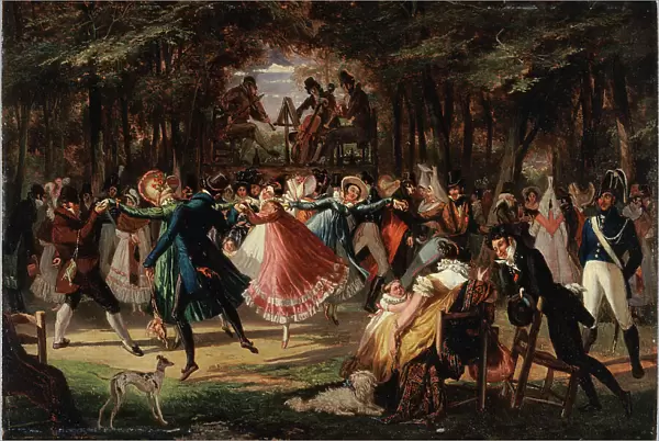 Public ball, 1818. Creator: John James Chalon