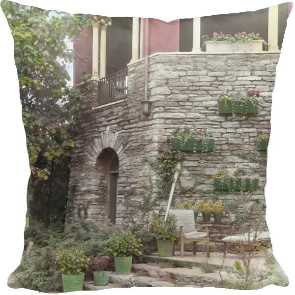 'Rock Rose, ' Edward K. Rowland house, 200 Pine Tree Road, Radnor, Pennsylvania, 1920. Creator: Frances Benjamin Johnston. 'Rock Rose, ' Edward K. Rowland house, 200 Pine Tree Road, Radnor, Pennsylvania, 1920