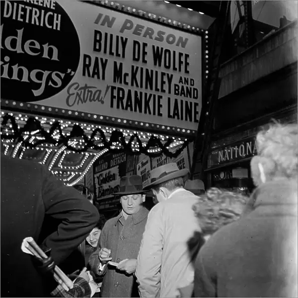 Portrait of Frankie Laine, Paramount Theater, New York, N.Y. 1946. Creator: William Paul Gottlieb
