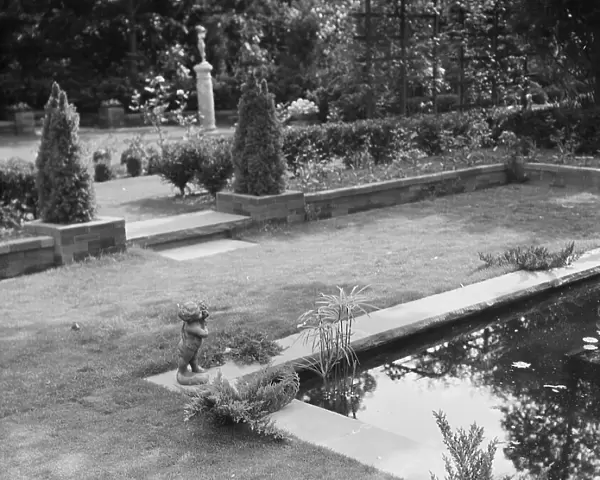 Edge, Charles N. garden, 1933 June 18. Creator: Arnold Genthe