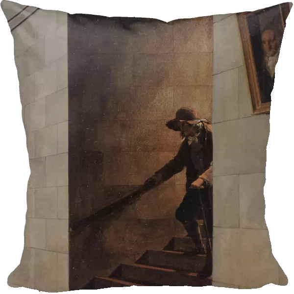 La Descente de l'escalier, c.1800. Creator: Louis Leopold Boilly