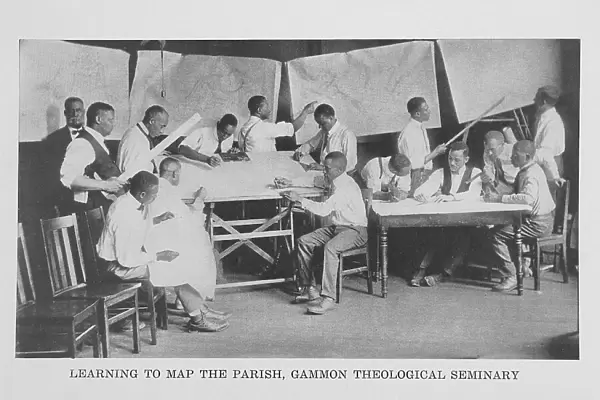 Learning to map the Parish, Gammon Theological Seminary, 1922. Creator: Unknown
