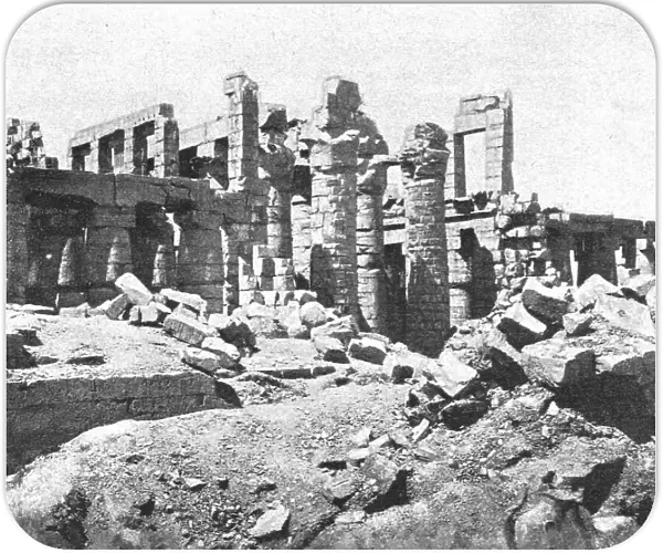 Karnak: Ruines du troisieme pylone du grand temple; Le Nord-Est Africain, 1914. Creator: Unknown