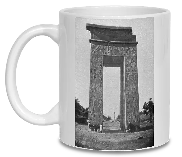 Karnak. Le temple de Ramses IV. Porte triomphale; Le Nord-Est Africain, 1914. Creator: Felix Bonfils