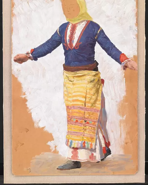 Dancing woman, Megara, 1910. Creator: Niels Skovgaard