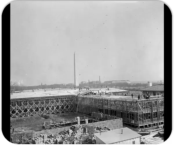 Temporary Building, Under Construction...Washington, D.C. 1917. Creator: Unknown