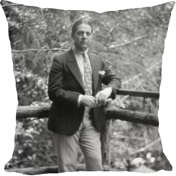 Patigian, Haig, Mr. standing outdoors, 1927 Creator: Arnold Genthe