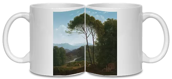 Italianate Landscape with Pines, 1795. Creator: Hendrik Voogd