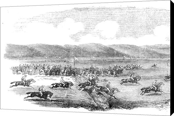 Grand Military Steeplechase in the Crimea, 1856. Creator: Unknown