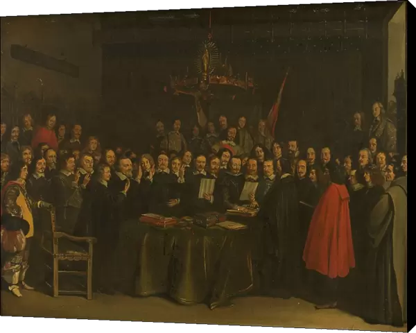 Ratification of the Peace of Münster between Spain and the Dutch Republic in the Town...15 May 1648. Creator: Unknown