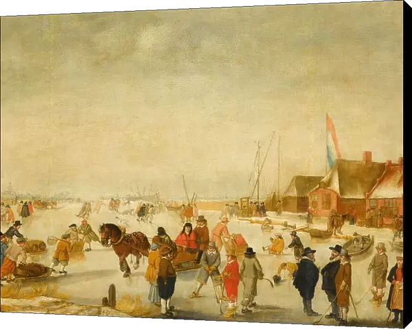 Enjoying the Ice, 1630-1679. Creator: Barend Avercamp