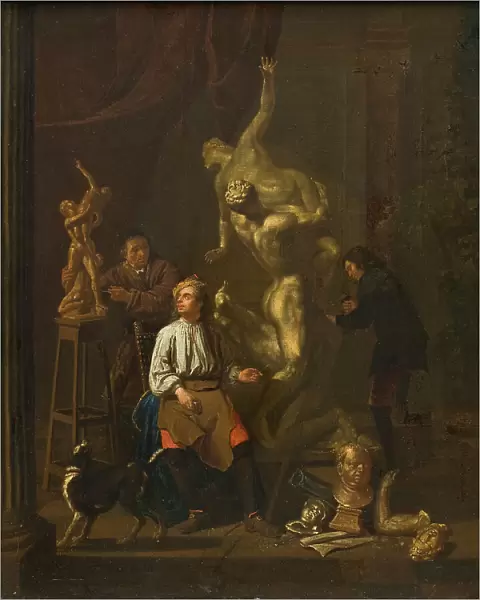 A Sculptor's Studio, 1716. Creator: Pieter Angillis